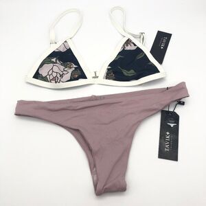 New Tavik Mauve & Floral Bikini - Size XS